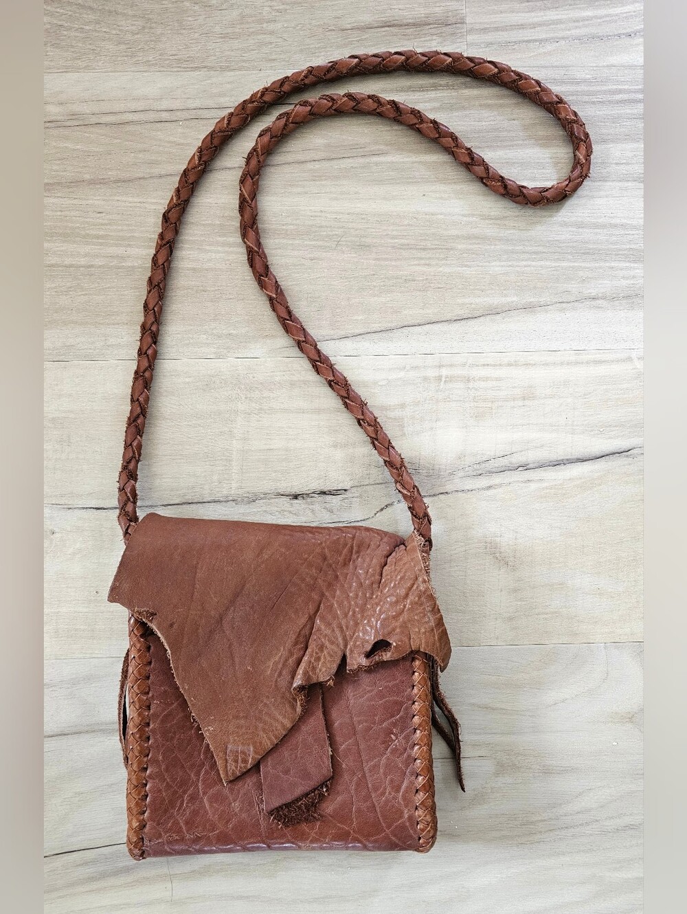 GABRIEL GOOD BUFFALO Handmade Buffalo Leather Messenger Bag Santa Fe, NM NEW